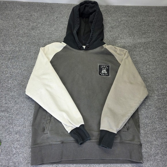 Teddy Fresh Other - Teddy Fresh Colorblock Hoodie Adult XL Gray Heavyweight Pullover Sweatshirt
